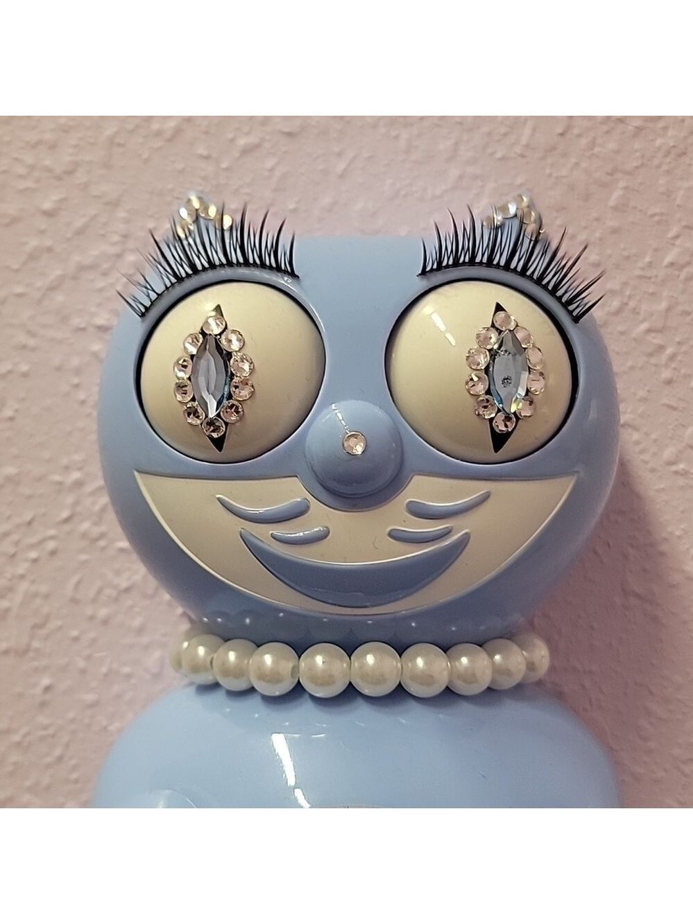 Jeweled Serenity Blue Lady Kit-Cat Klock clock SUPER RARE